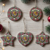 MacGregor Hunting Ancient Tartan Crest Christmas Ceramic Ornament